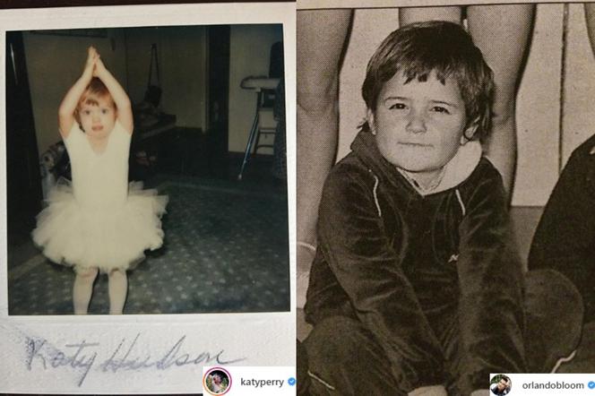 Katy Perry i Orlando Bloom jako dzieci