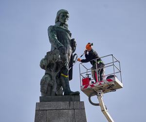 Pomnik Tadeusza Kościuszki na Placu Wolności w Łodzi będzie wyglądał jak nowy