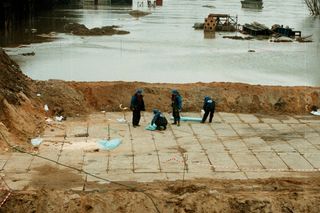 Budowa mostu Świętokrzyskiego w Warszawie
