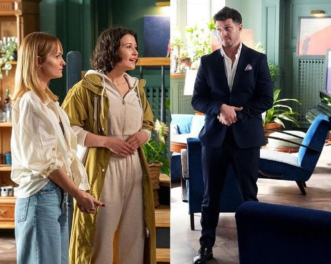 Barwy szczęścia, odcinek 3243. Ola Zamilska (Michalina Robakiewicz), Gosia (Dominika Banaszek), Justin (Jasper Sołtysiewicz)