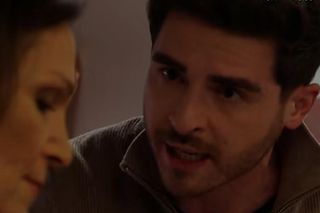 	Pierwsza miłość odc. 4032. Kacper (Damian Kulec), Izabela (Olga Bończyk)