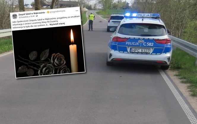 Wąbrzeska szkoła opłakuje 17-letnią Zuzię. Wzruszający wpis. "Była wesołą, uśmiechniętą dziewczyną"