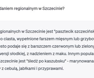 Chat GPT o Szczecinie 