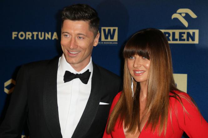 Robert Lewandowski, Anna Lewandowska podczas gali 