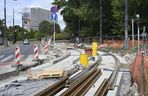 Remont torowiska na ul. Marszałkowskiej (sierpień 2025)