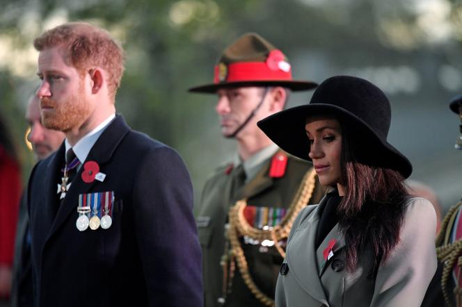 Meghan Markle i książę Harry na mszy