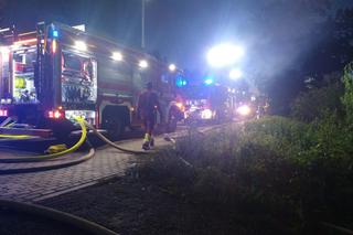 Dramatyczny pożar kamienicy we wsi Jegłownik. Kobieta z trójką dzieci wyskoczyła przez okno [ZDJĘCIA]