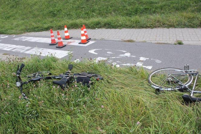 Wypadek na ścieżce rowerowej w Lublinie