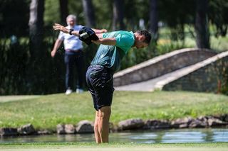 Tak Jerzy Dudek uczcił wygraną w golfie