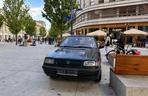 Akcja Miejskiej Agendy Parkingowej na placu Pięciu Rogów w Warszawie