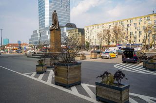 Plac Bankowy przed pracami remontowymi