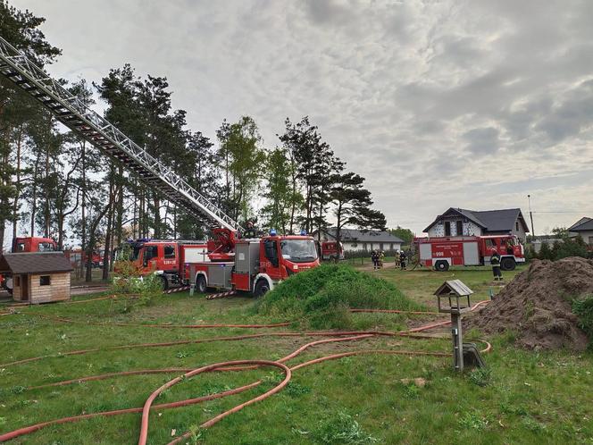 Pożar stolarni pod Nasielskiem