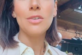 M jak miłość po wakacjach 2023. Patrycja (Alżbeta Lenska) na planie