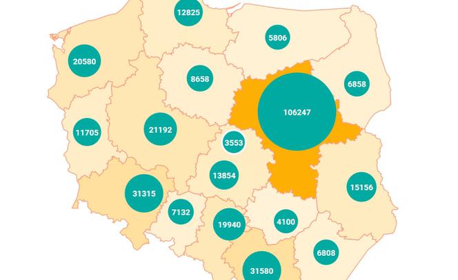 Coraz więcej cudzoziemców na Lubelszczyźnie. Większość to Ukraińcy