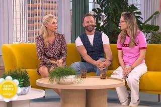 Aktorzy Na Wspólnej w Dzień Dobry TVN. Monika (Sylwia Gliwa), Kuba (Przemysław Cypryański), Kasia (Julia Chatys)