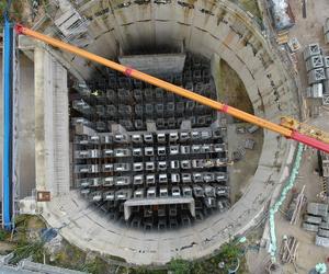 Budowa tunelu kolejowego pod Łodzią