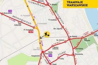 Ruszył rRuszył remont torowiska przy Arkadii w Warszawie