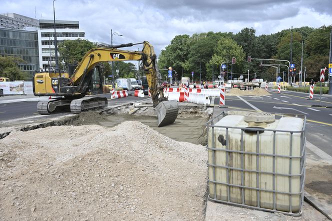 Remont torowiska na ul. Marszałkowskiej (sierpień 2025)