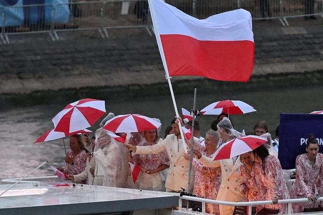 Reprezentacja Polski podczas ceremonii otwarcia IO Paryż 2024 