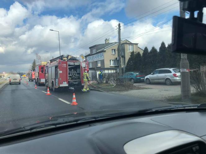 Pożar warsztatu w Sosnowcu