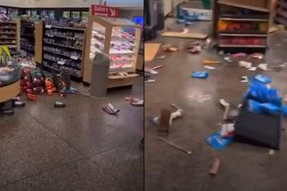 Setka dzieci napadła na sklep! 10-latki kradły i niszczyły wszystko. WIDEO