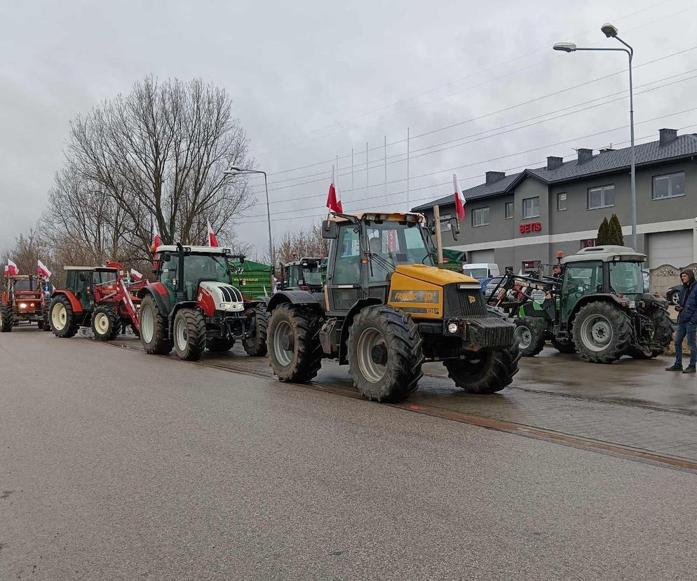 Zdjęcie z protestu rolników w Radomiu 20.02.