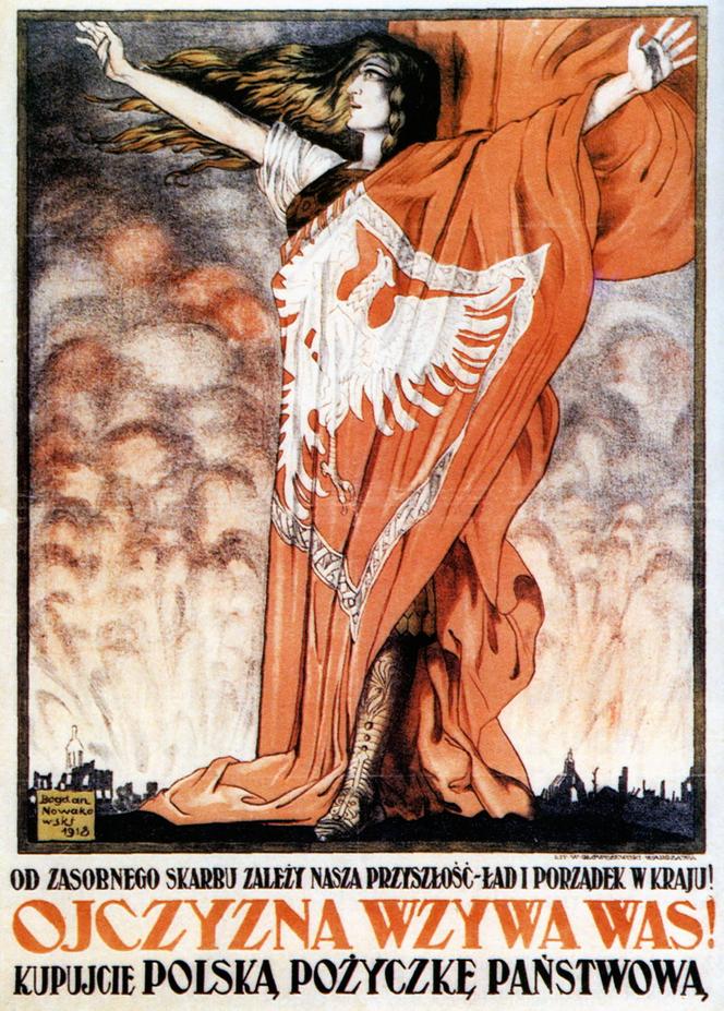 Polski plakat propagandowy 1918 r.