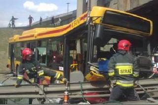 Wypadek autobusu na Puławskiej