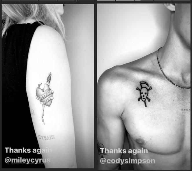 Nowe tatuaże Miley i Cody'ego