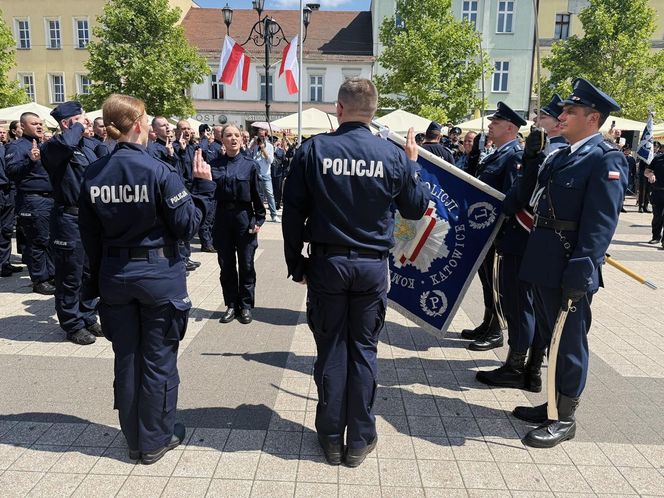 Ślubowanie nowych policjantów Śląskiej Policji