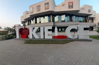 Napis I love Kielce odsłonięty