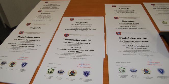 Każdy z uczestników konkursów zorganizowanych w ramach kampanii profilaktycznej - został nagrodzony