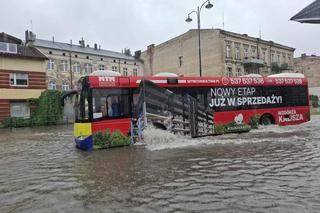Ulewa w Kaliszu. Ponad 140 interwencji strażaków 