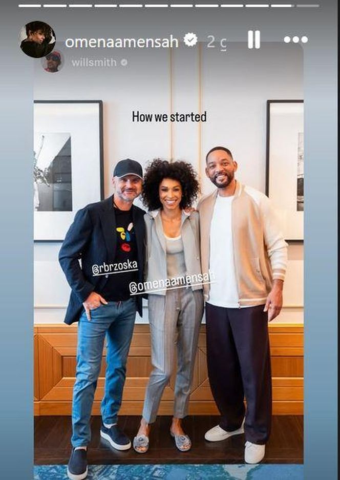 Rafał Brzoska, Omenaa Mensah i Will Smith