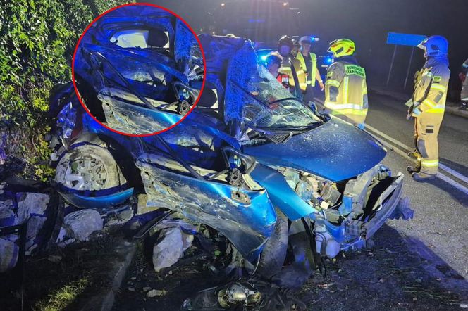 Śmiertelny wypadek pod Zgierzem. 20-latka nie żyje. Kierujący ranny