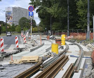 Remont torowiska na ul. Marszałkowskiej (sierpień 2025)