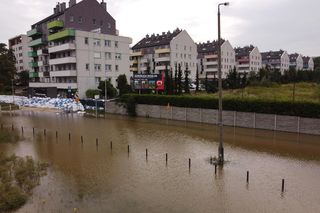  Fala powodziowa we Wrocławiu. Podtopienia na osiedlu Stabłowice