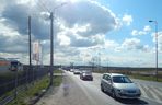 Ruch na drodze krajowej nr 50 w Kołbieli przed budową obwodnicy