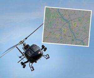 Policyjny śmigłowiec lata nisko nad Warszawą. Co się dzieje?