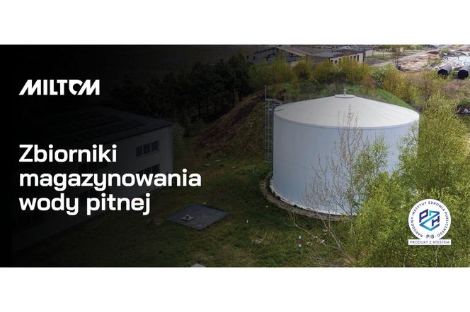 Stalowe, naziemne zbiorniki na wodę pitną z atestem PZH