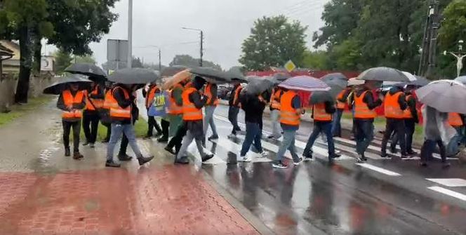 Protest maszynistów kolejowych w Śląskiem