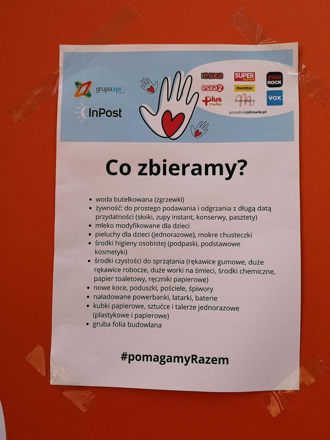 Eska Kraków zbiera dary na rzecz powodzian. Działamy razem z InPost