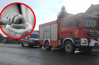 Noworodek zaczął się krztusić i sinieć! Błyskawiczna reakcja strażaków, zachowali zimną krew!