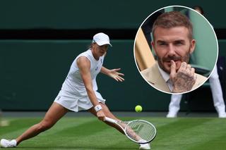 Wimbledon 2023. David Beckham oglądał mecz Igi Świątek. Reakcja Polki była zaskakująca