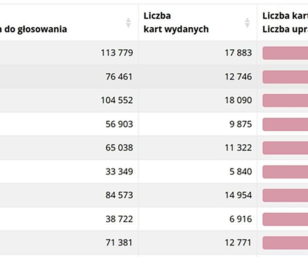 Frekwencja wyborcza w woj. śląskim na godz. 12