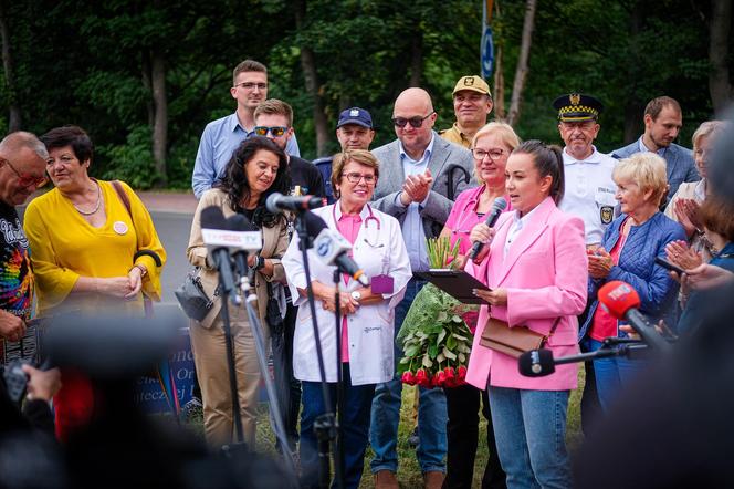 Jurek Owsiak przyjechał do Chorzowa. Oficjalnie otwarto rondo im. Fundacji WOŚP