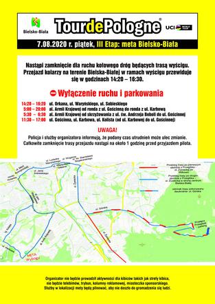Tour de Pologne 2020 UTRUDNIENIA Bielsko-Biała