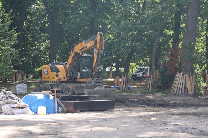 Rewitalizacja parku Bronowickiego w lublinie - postęp prac na koniec lipca 2025