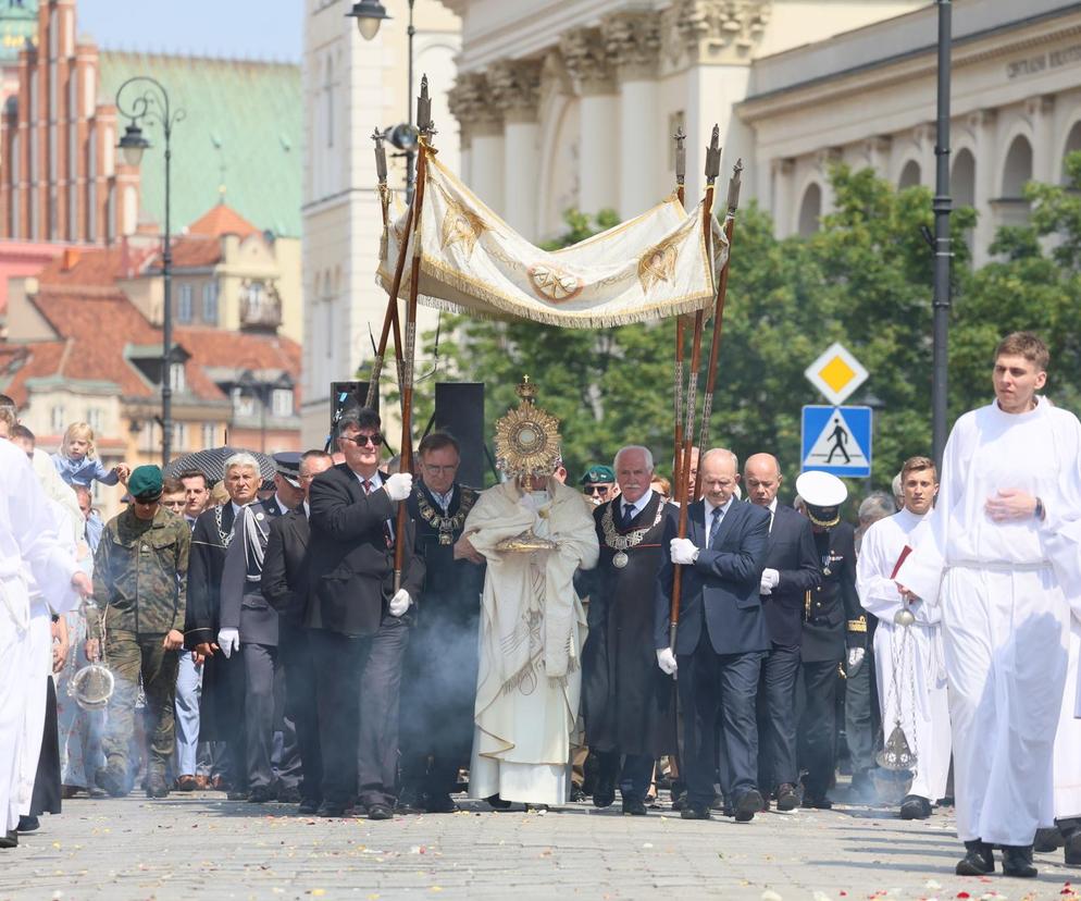 Centralna procesja Bożego Ciała 2024 w Warszawie