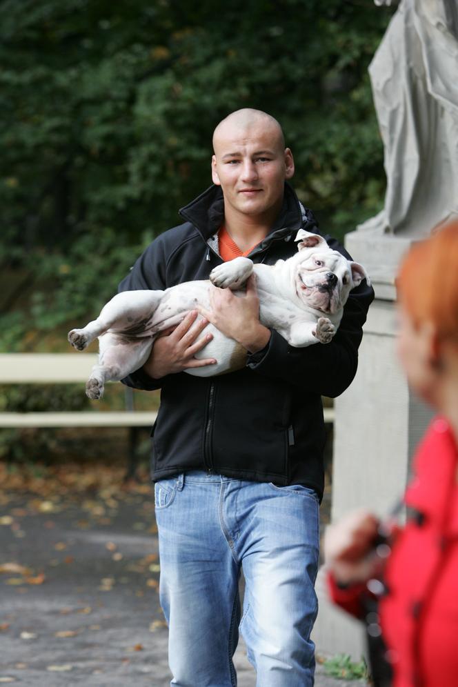 Artur Szpilka z psem